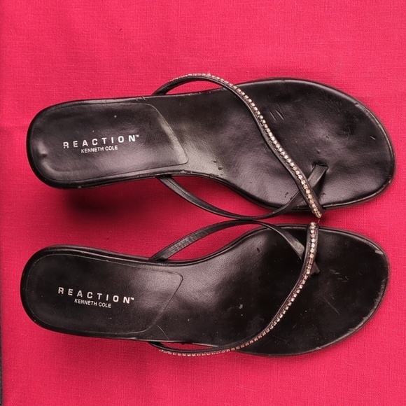 Kenneth Cole Reaction Shoes - Kenneth Cole Reaction "Trick or Treat" Minimalist Sandals with Bling
